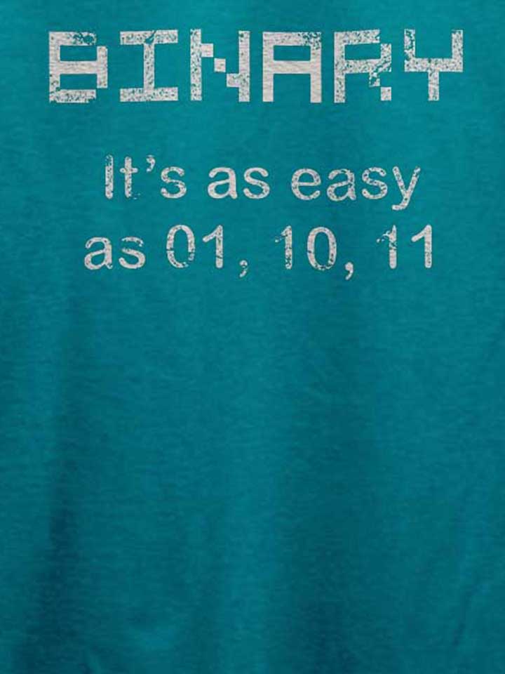 binary-its-easy-as-01-10-11-vintage-t-shirt tuerkis 4