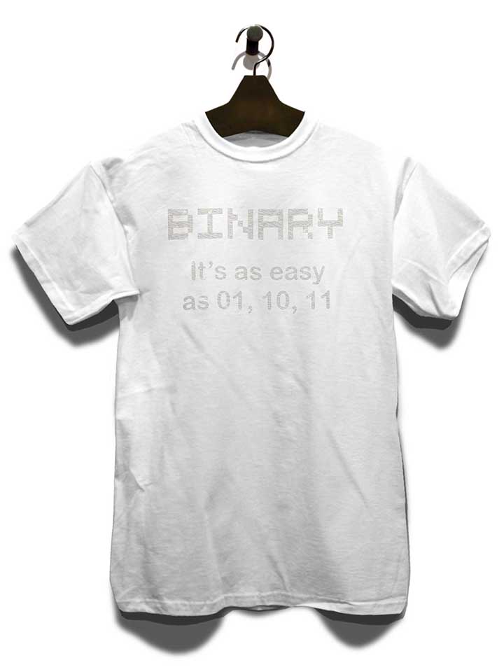 binary-its-easy-as-01-10-11-vintage-t-shirt weiss 3