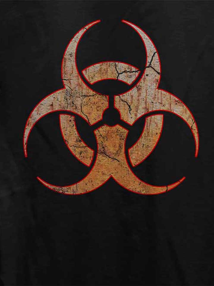 biohazard-vintage-damen-t-shirt schwarz 4