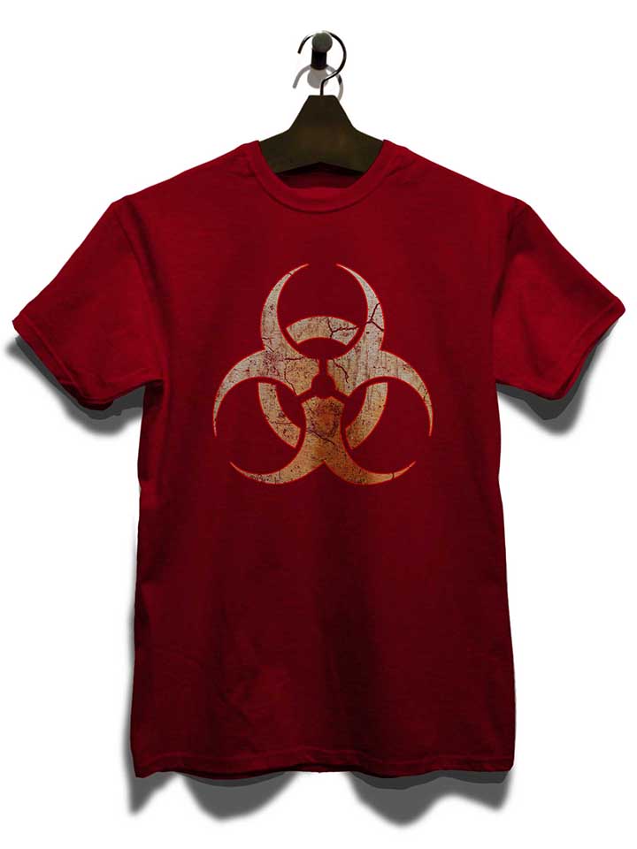 biohazard-vintage-t-shirt bordeaux 3