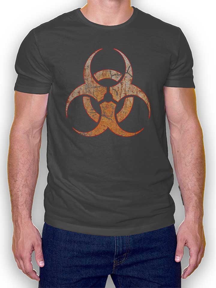 Biohazard Vintage T-Shirt dunkelgrau L