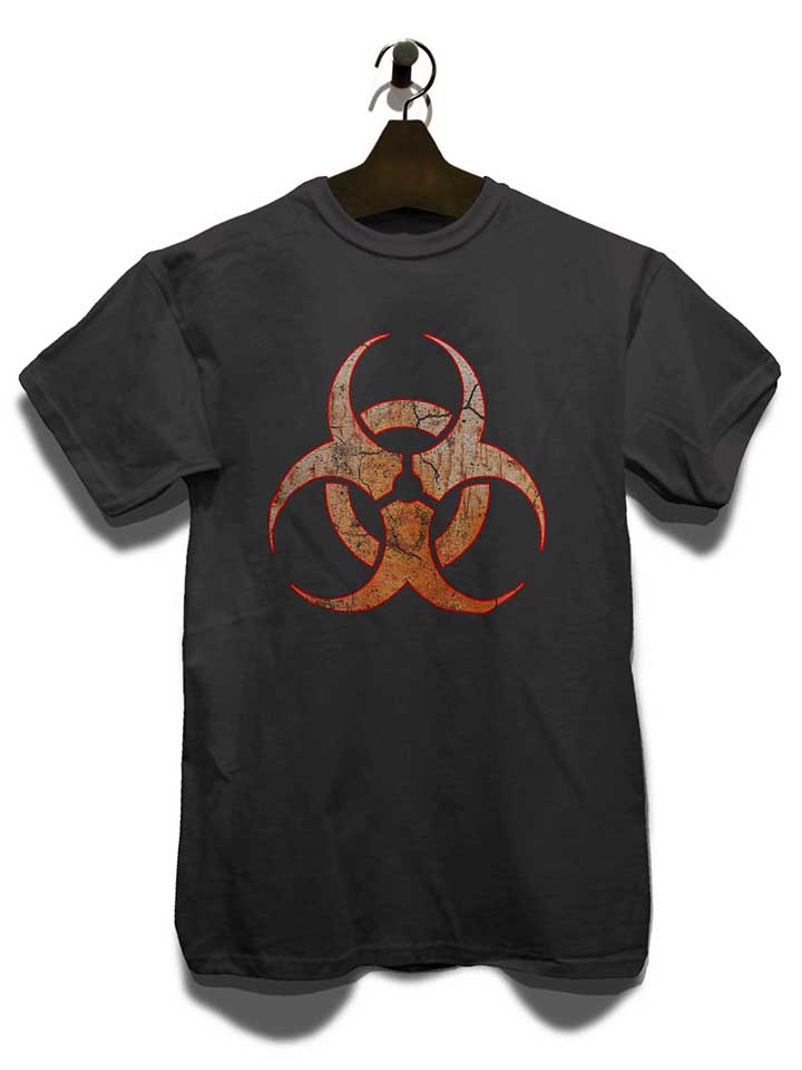 biohazard-vintage-t-shirt dunkelgrau 3