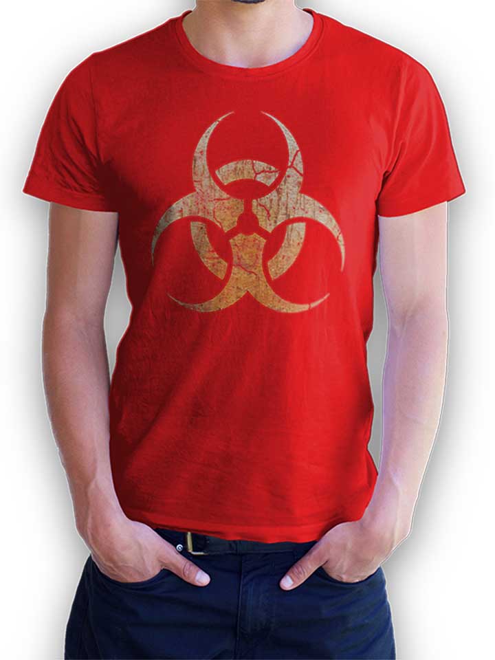 Biohazard Vintage Camiseta rojo L