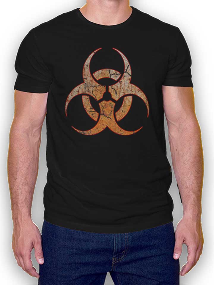Biohazard Vintage T-Shirt schwarz L