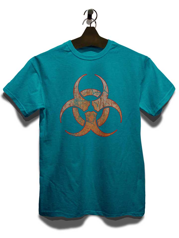 biohazard-vintage-t-shirt tuerkis 3