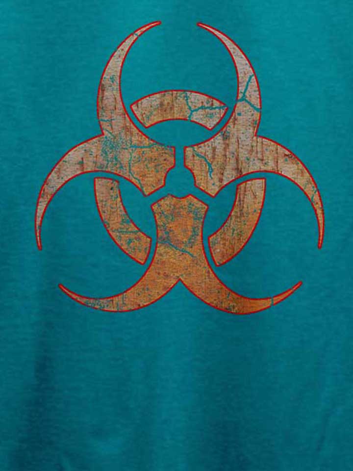 biohazard-vintage-t-shirt tuerkis 4