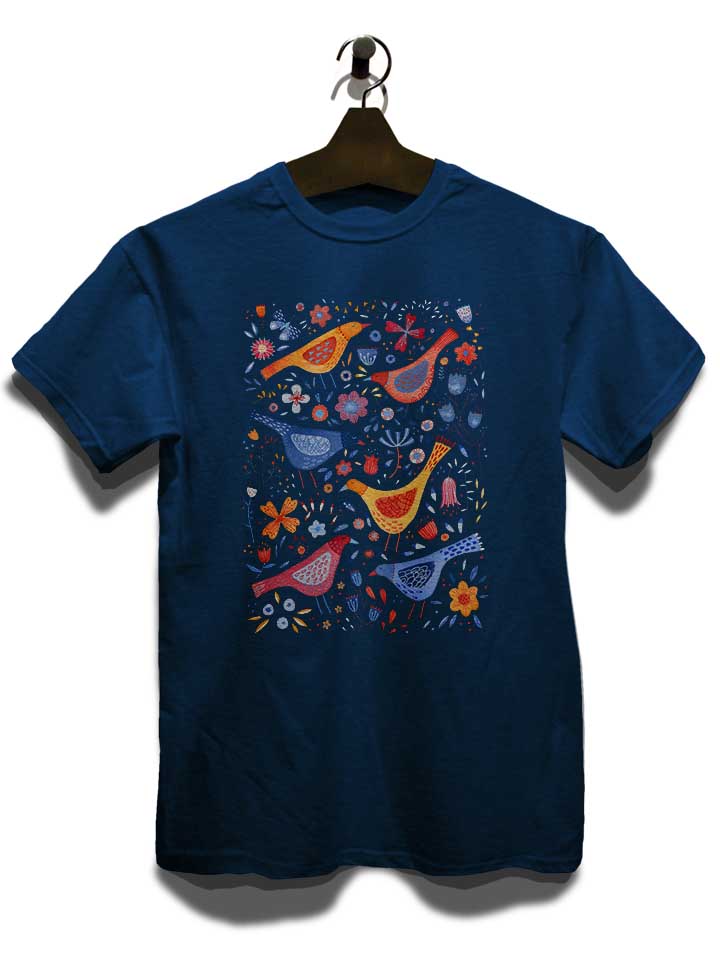 birds-in-a-dark-garden-t-shirt dunkelblau 3