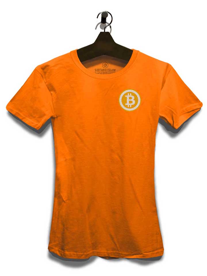 bitcoin-chest-print-damen-t-shirt orange 3