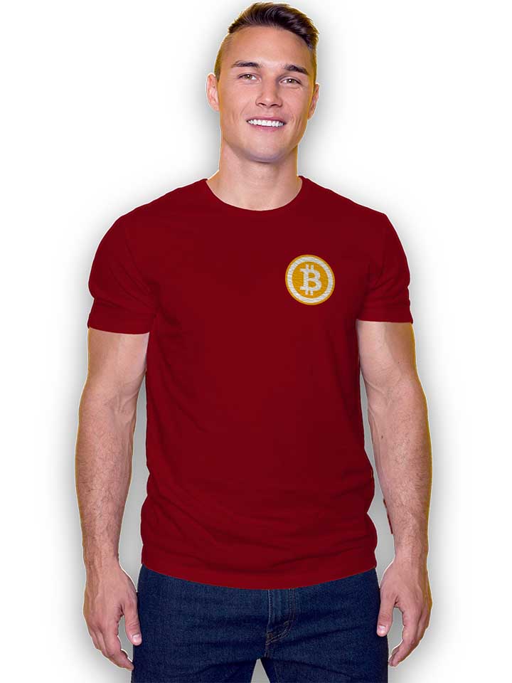 bitcoin-chest-print-t-shirt bordeaux 2