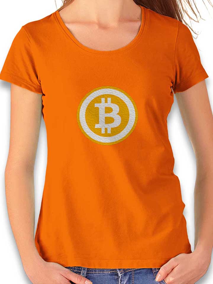 bitcoin-damen-t-shirt orange 1
