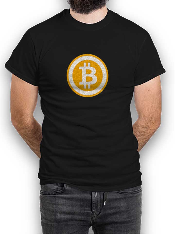 Bitcoin T-Shirt schwarz L