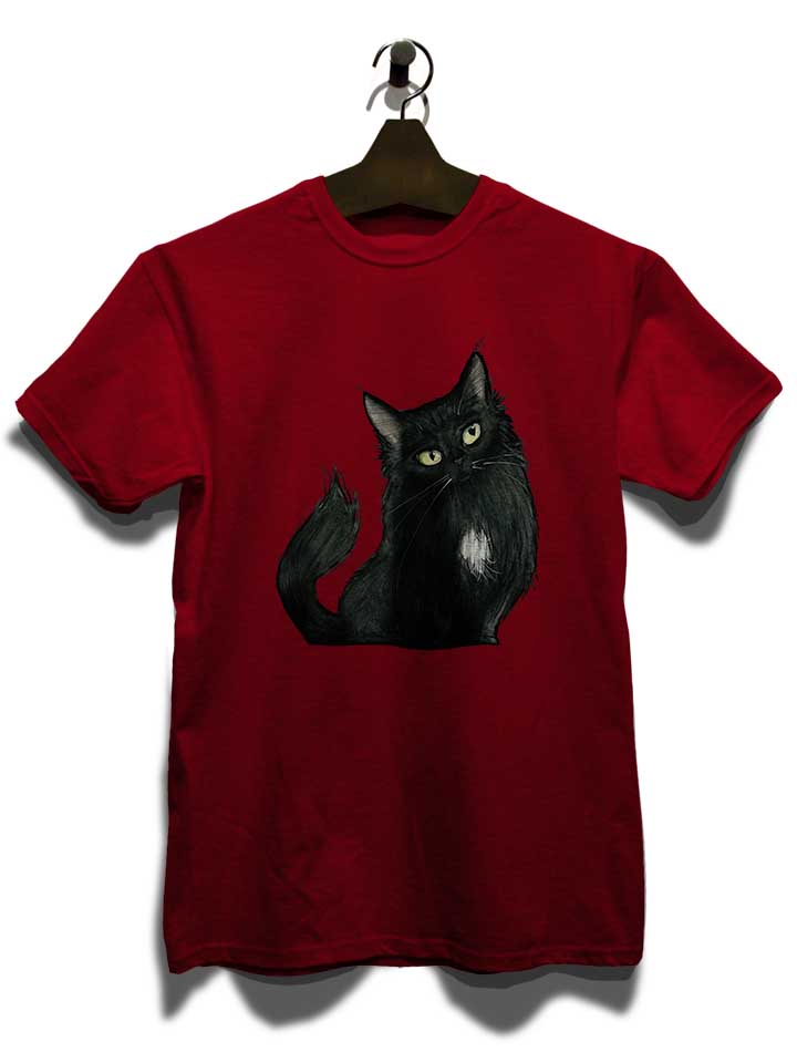 black-cat-02-t-shirt bordeaux 3