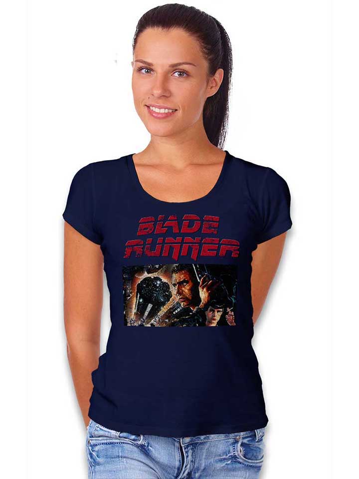 bladerunner-vintage-damen-t-shirt dunkelblau 2