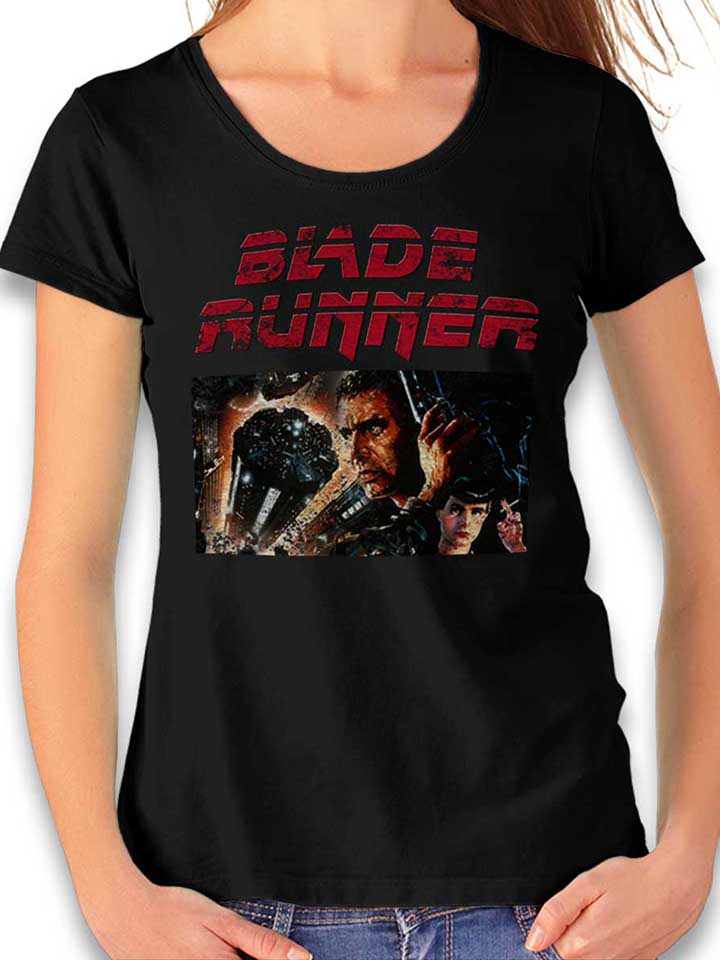 Bladerunner Vintage Camiseta Mujer negro L