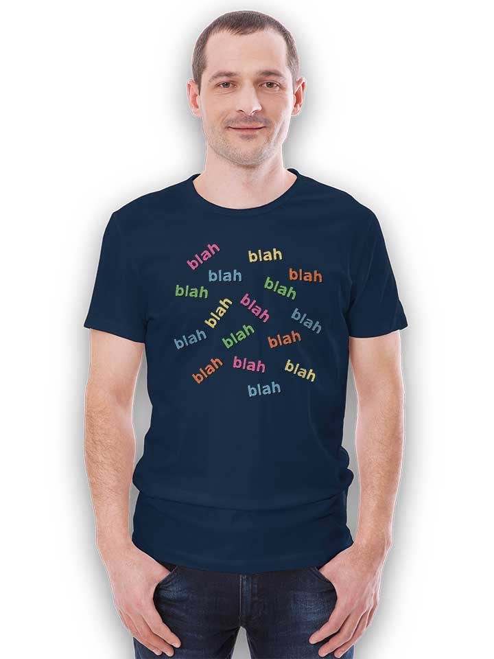 blah-blah-t-shirt dunkelblau 2