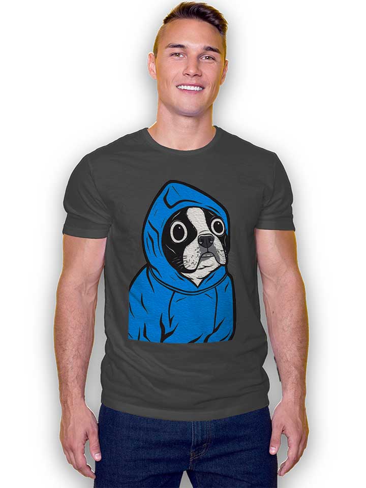blue-hoodie-boston-terrier-t-shirt dunkelgrau 2