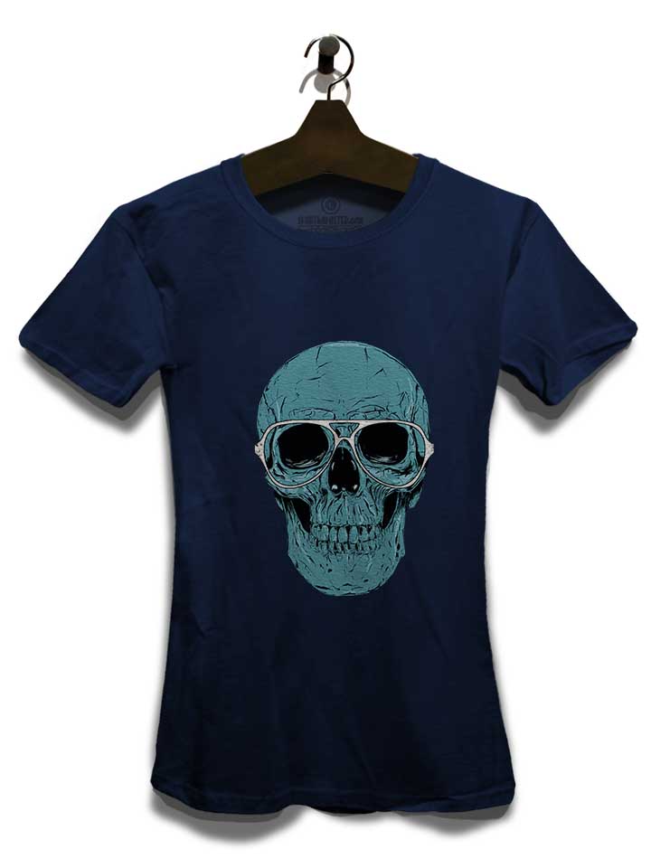 blue-skull-damen-t-shirt dunkelblau 3