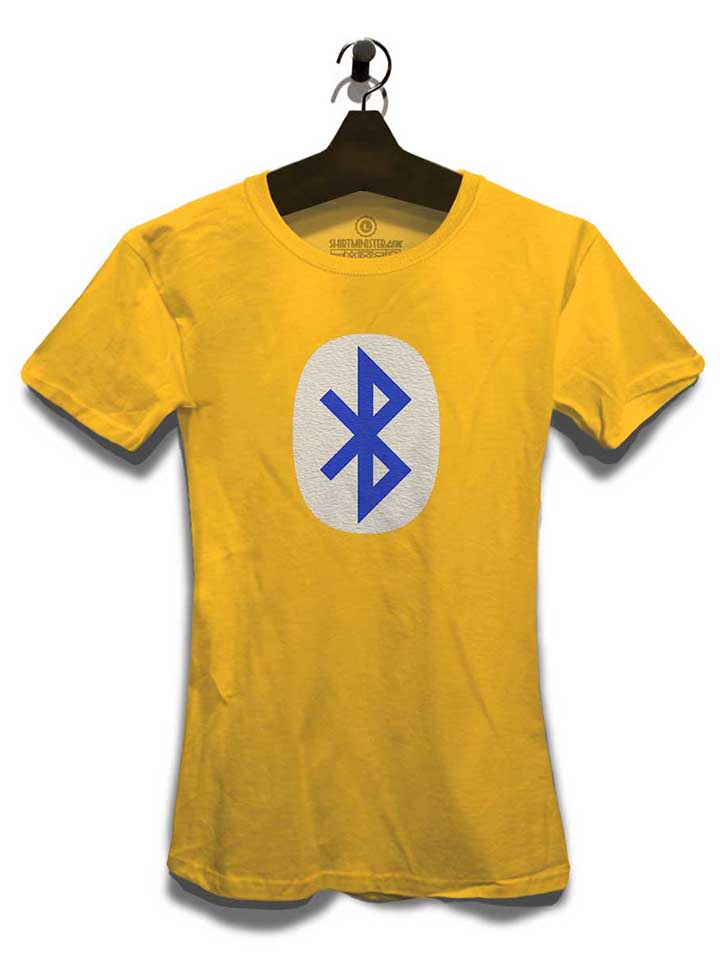 bluetooth-logo-damen-t-shirt gelb 3