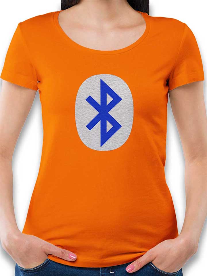 bluetooth-logo-damen-t-shirt orange 1