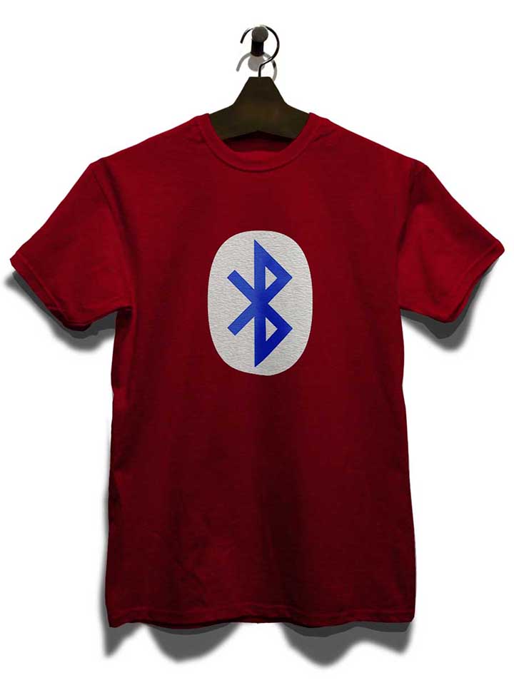 bluetooth-logo-t-shirt bordeaux 3