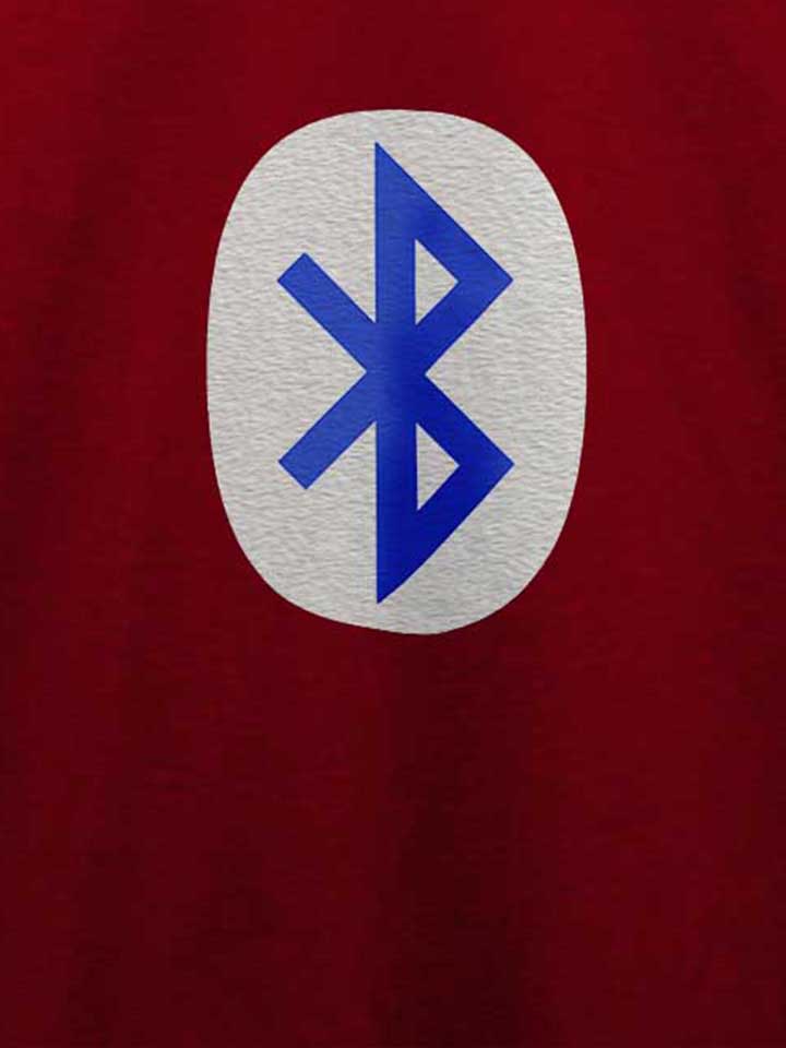 bluetooth-logo-t-shirt bordeaux 4