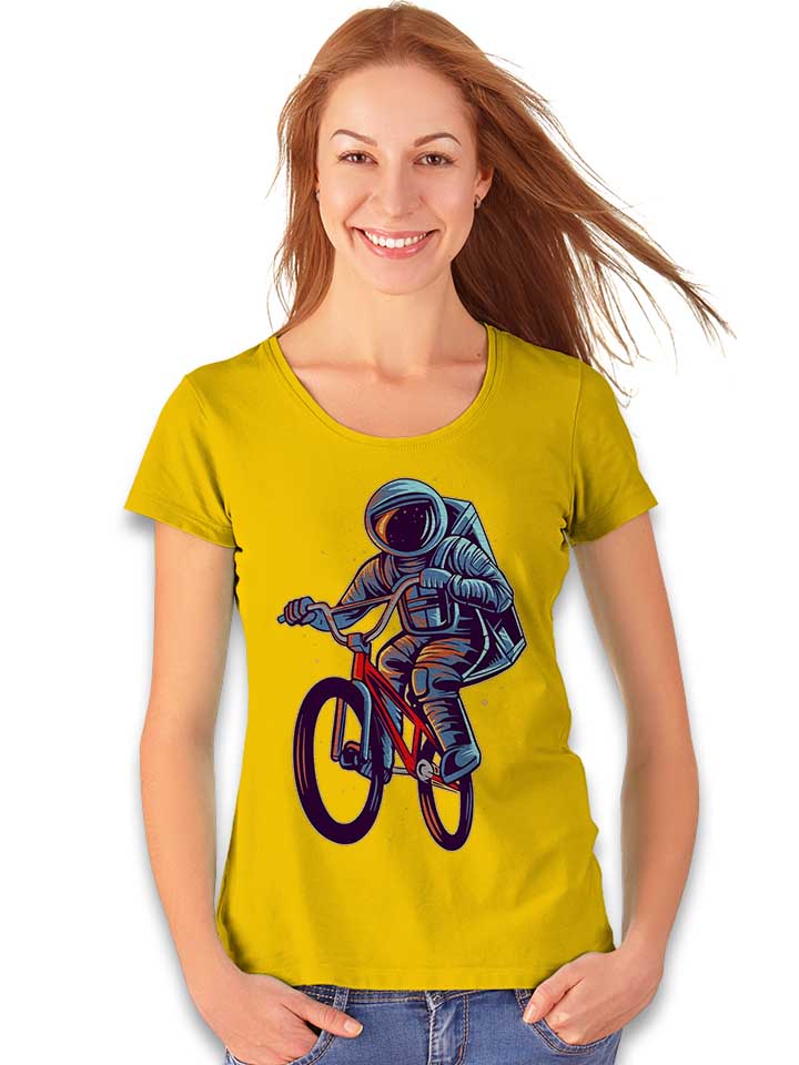 bmx-astronaut-damen-t-shirt gelb 2