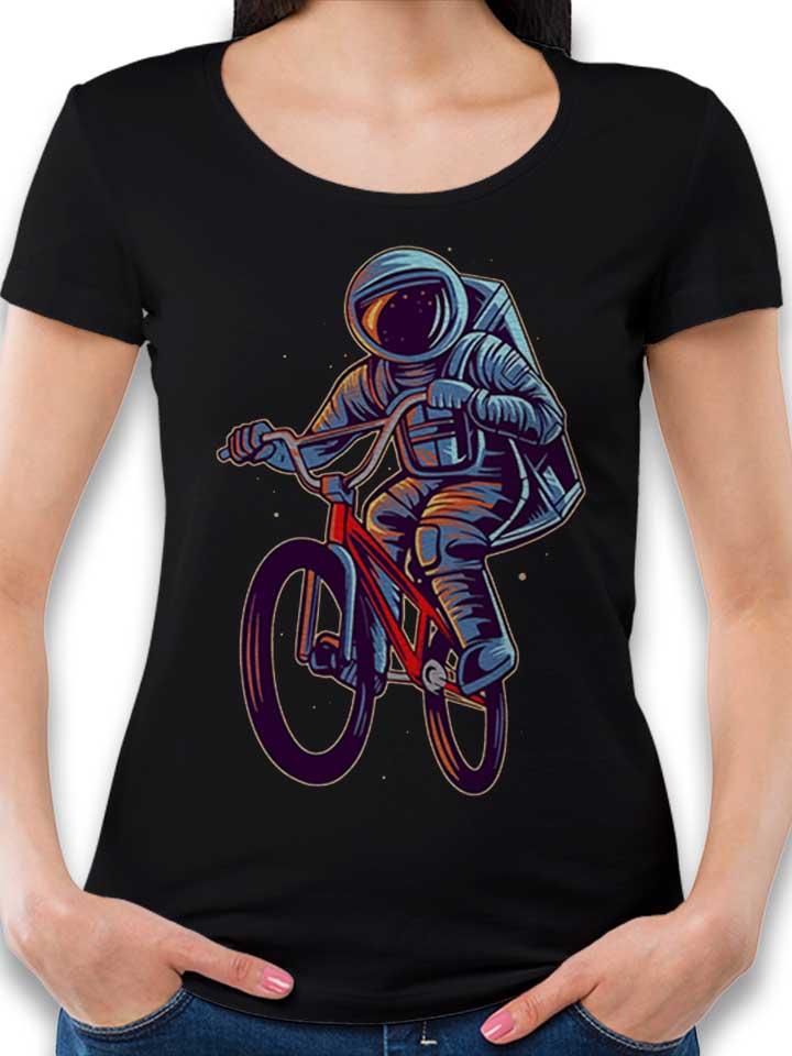 Bmx Astronaut Damen T-Shirt schwarz L