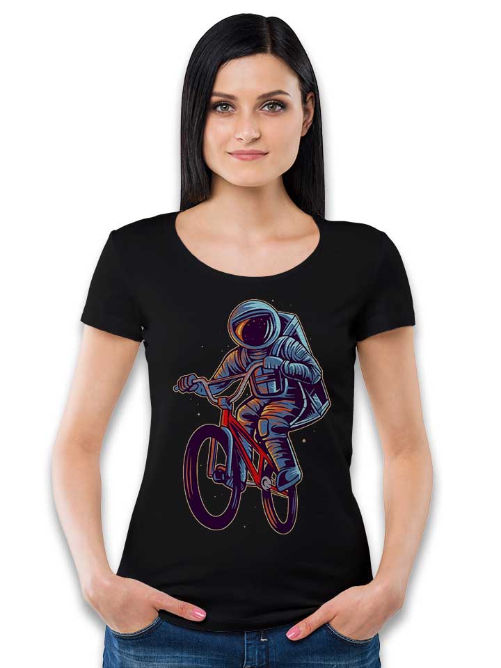 bmx-astronaut-damen-t-shirt schwarz 2