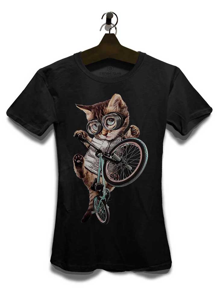 bmx-cat-damen-t-shirt schwarz 3