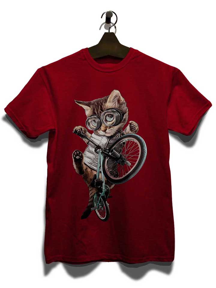 bmx-cat-t-shirt bordeaux 3