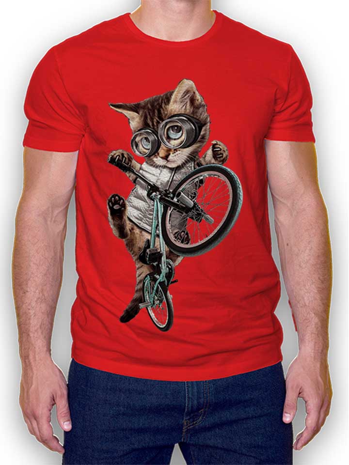 Bmx Cat T-Shirt rot L
