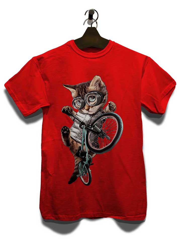 bmx-cat-t-shirt rot 3