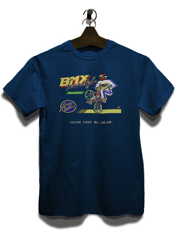 bmx-freestyle-t-shirt dunkelblau 3