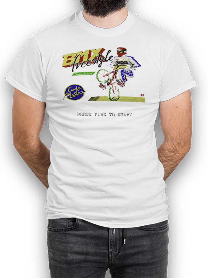 Bmx Freestyle T-Shirt weiss L