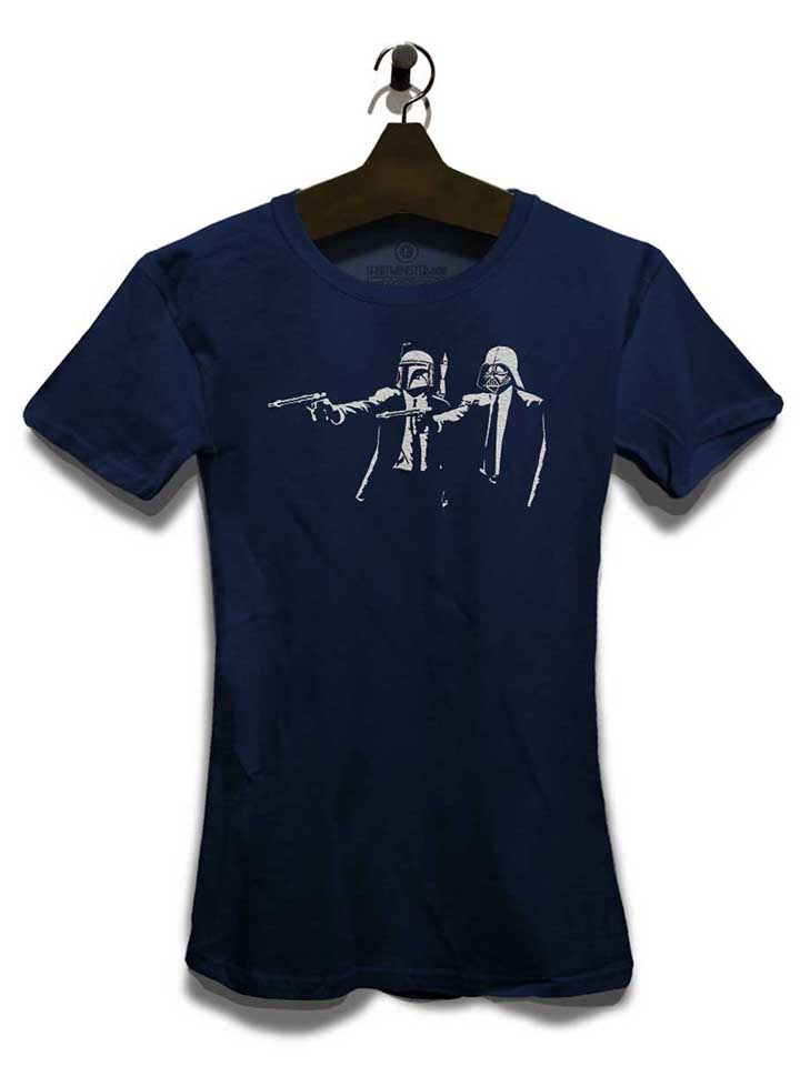 boba-vader-pulp-fiction-damen-t-shirt dunkelblau 3