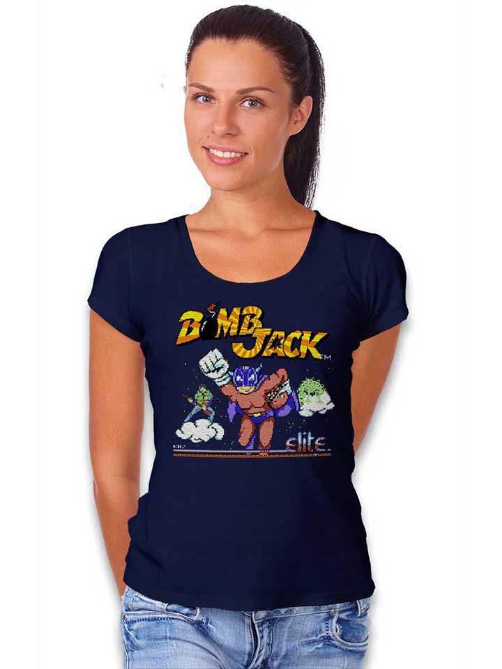 bomb-jack-damen-t-shirt dunkelblau 2