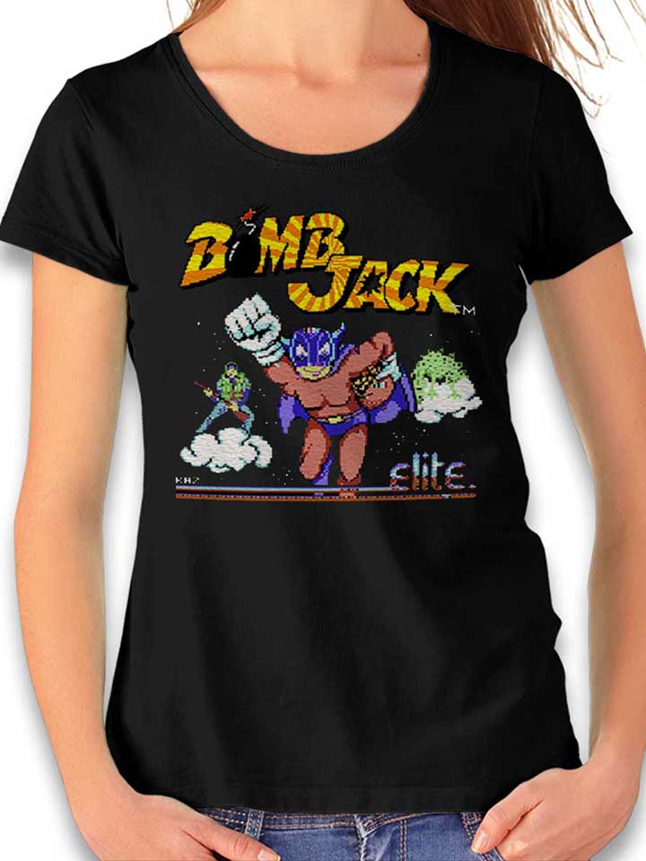 Bomb Jack Damen T-Shirt schwarz L