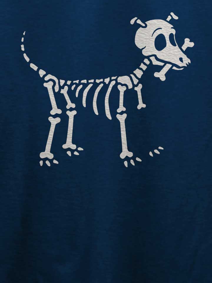 bone-lover-skeleton-dog-t-shirt dunkelblau 4