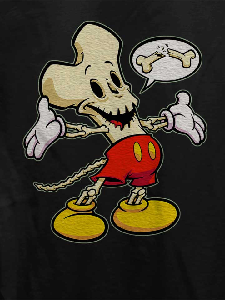 bonehead-cartoon-damen-t-shirt schwarz 4
