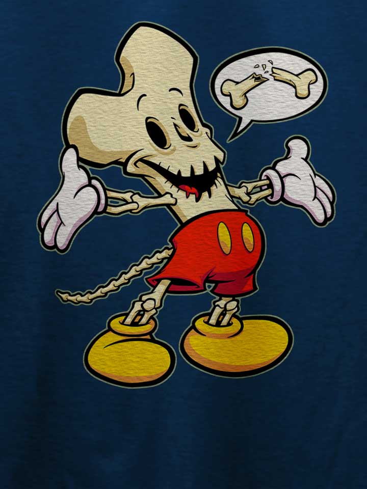 bonehead-cartoon-t-shirt dunkelblau 4