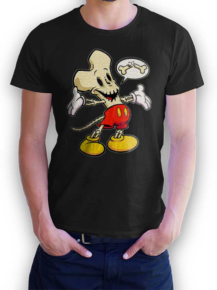 bonehead-cartoon-t-shirt schwarz 1
