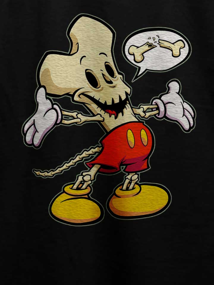 bonehead-cartoon-t-shirt schwarz 4