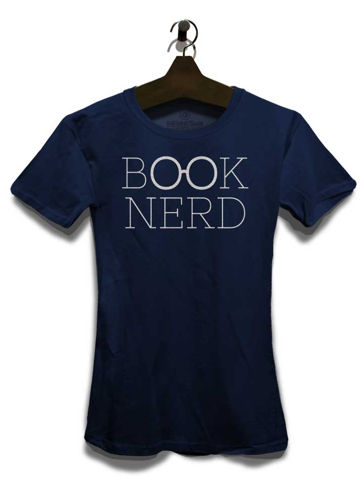 book-nerd-damen-t-shirt dunkelblau 3