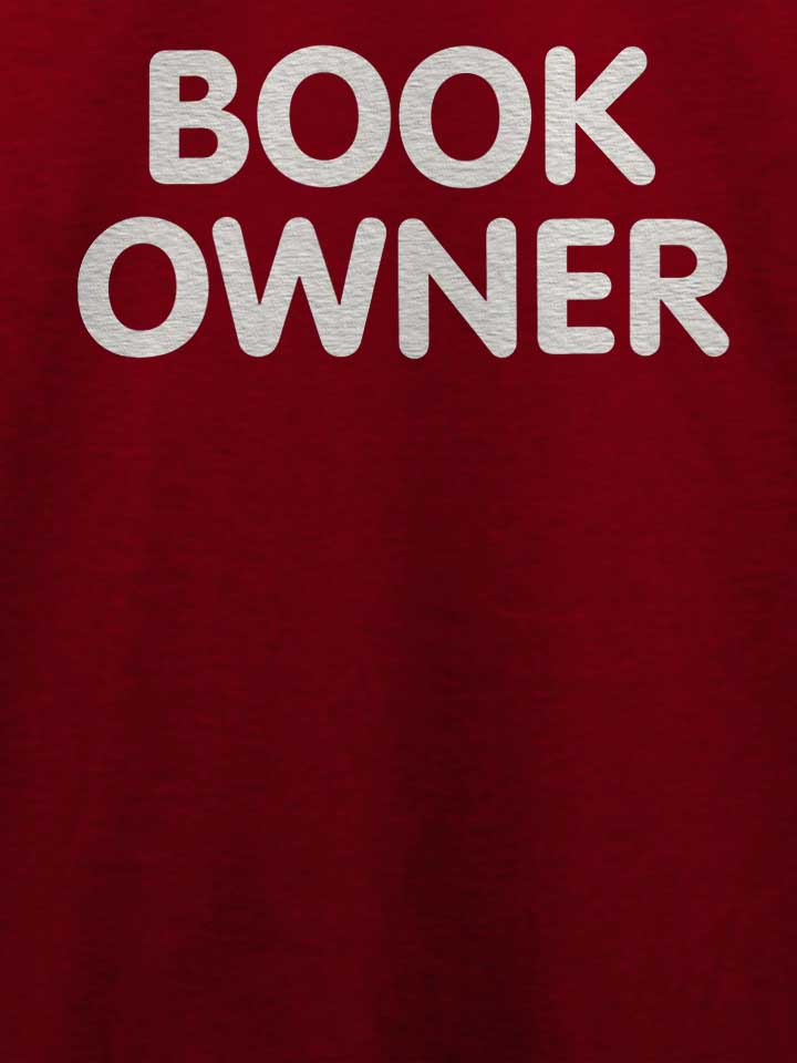 book-owner-t-shirt bordeaux 4
