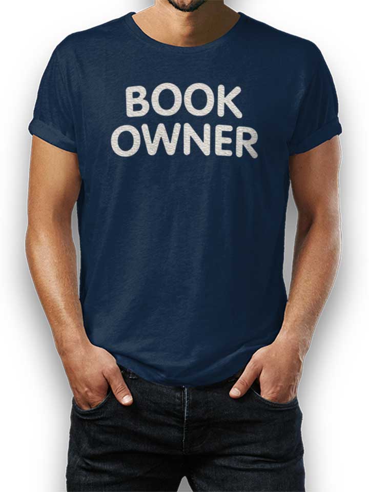 Book Owner T-Shirt dunkelblau L