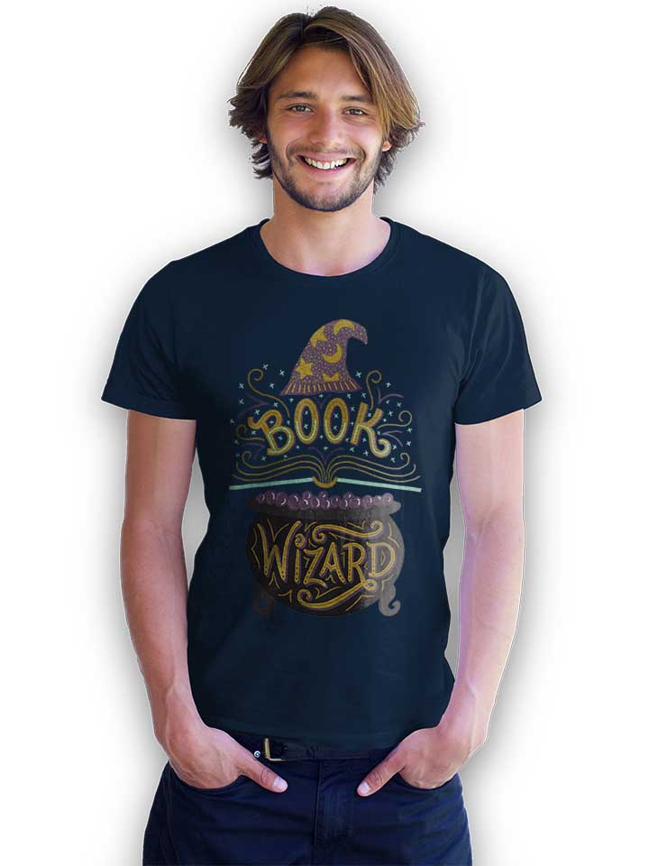 book-wizard-t-shirt dunkelblau 2