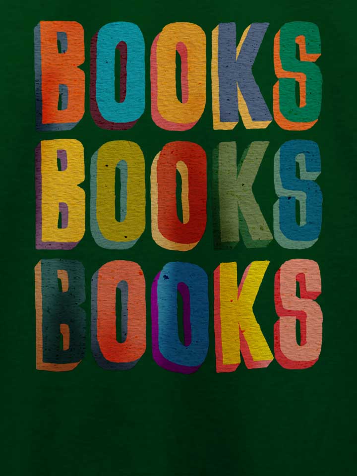 books-books-books-t-shirt dunkelgruen 4