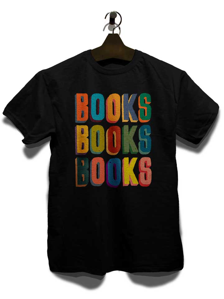 books-books-books-t-shirt schwarz 3