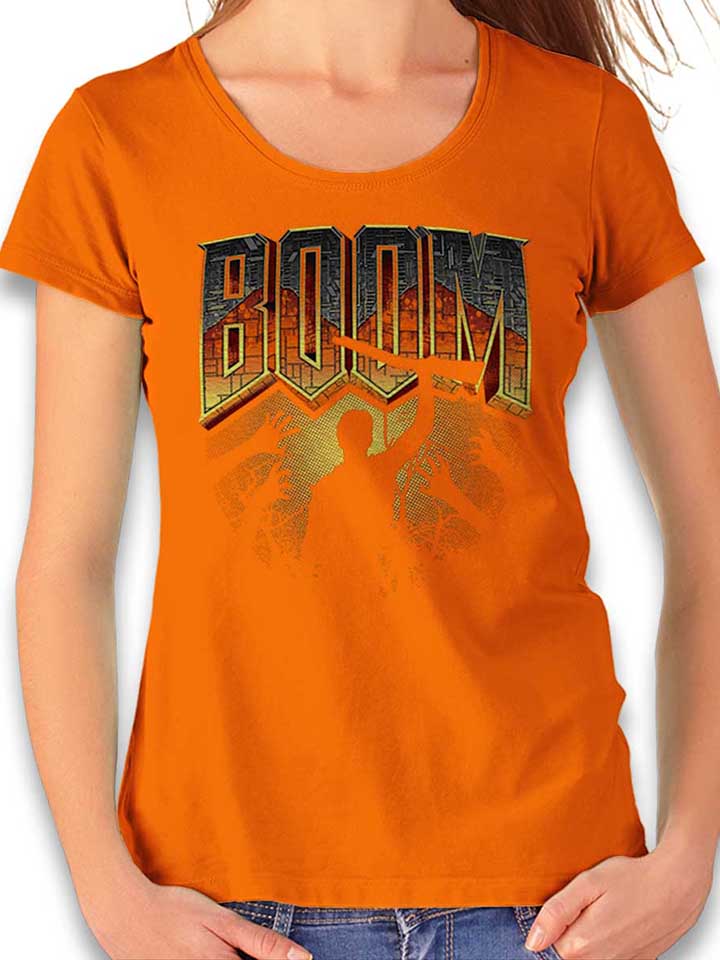 boom-army-of-darkness-damen-t-shirt orange 1