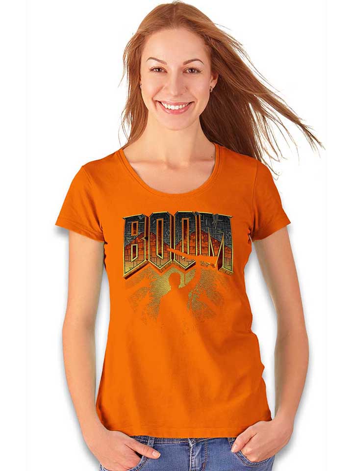 boom-army-of-darkness-damen-t-shirt orange 2